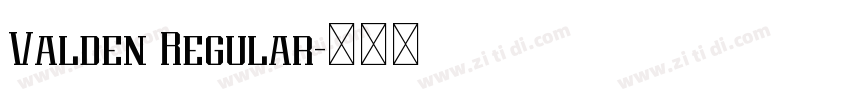 Valden Regular字体转换 Valden Regular字体转换
